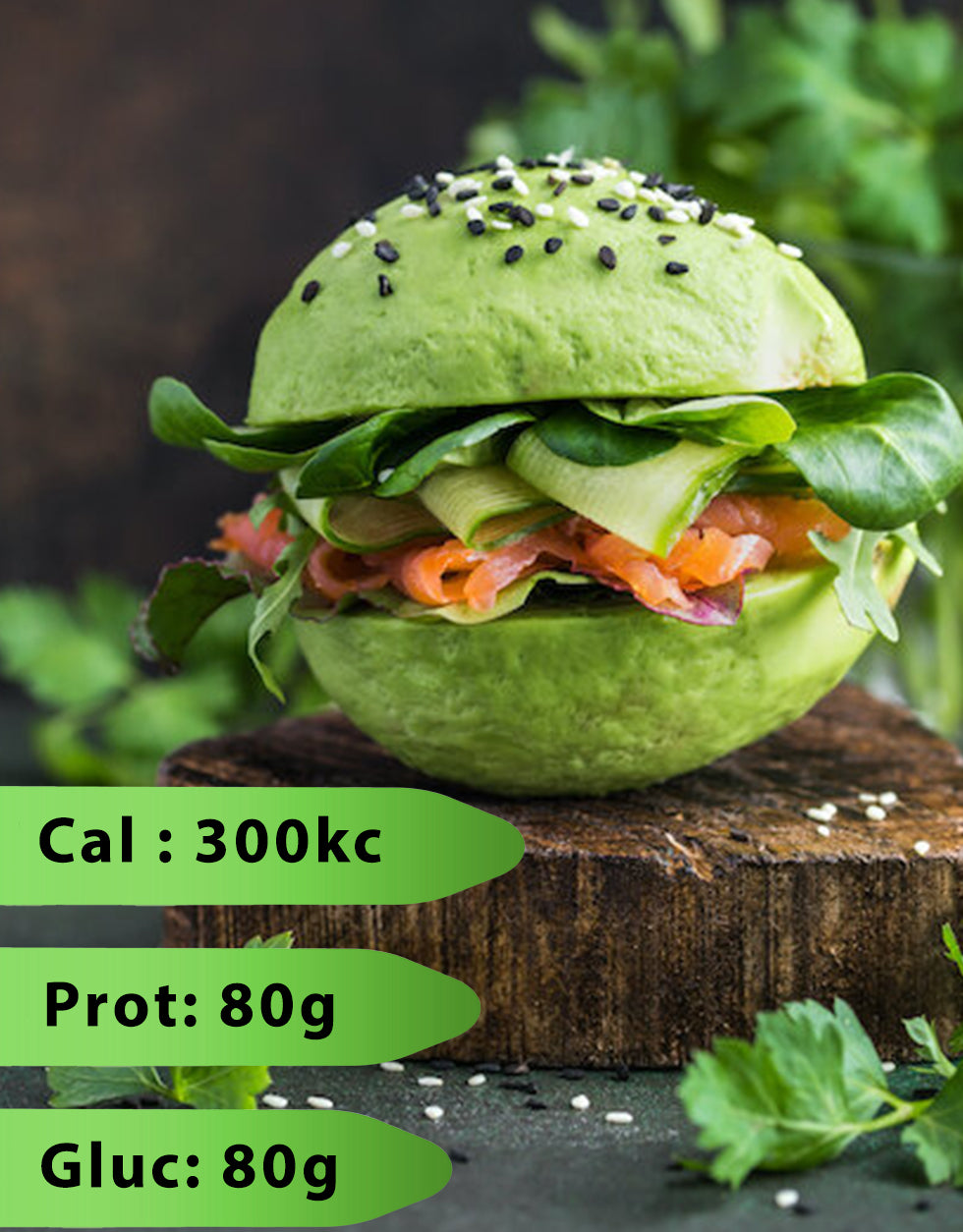 Keto avocado burger