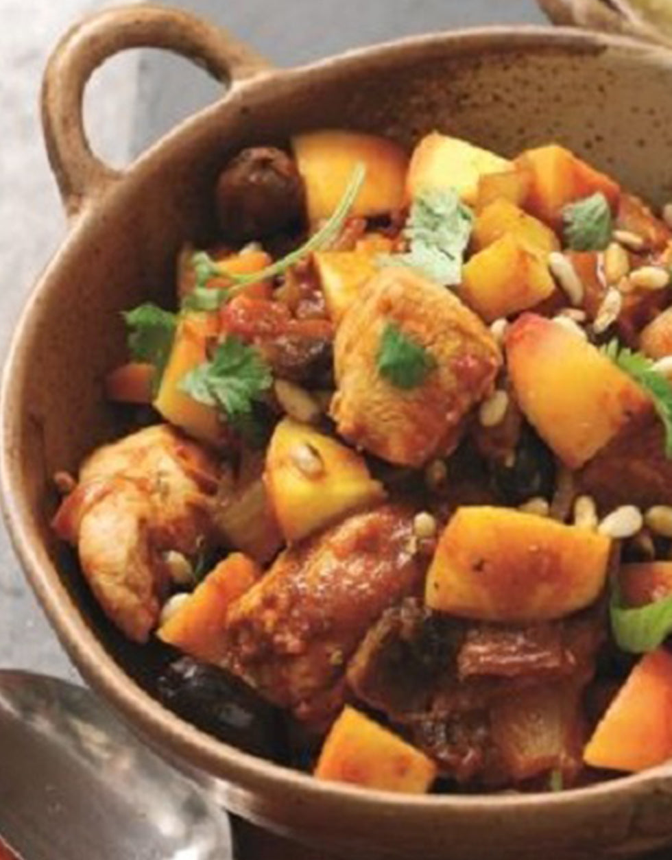 200 gr poulet + 200 gr patate douce + légumes de saison