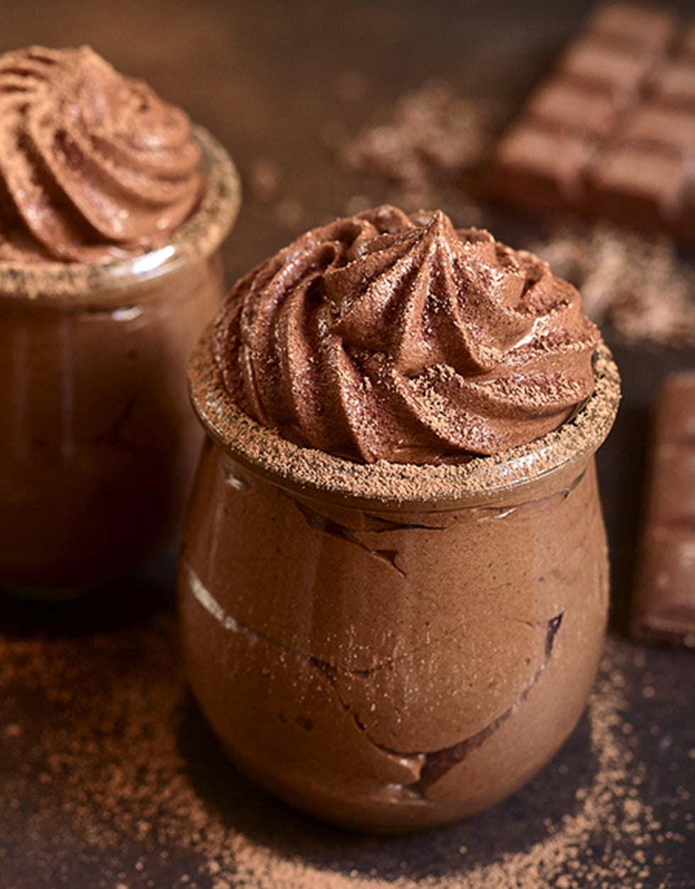 Mousse au chocolat protéiné